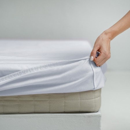 Pasionaria elastic sheet "Era", Ranors, size 180x200x25 cm, white color