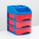 3-section mini-code with additional departments "Minibox-3", MIX color