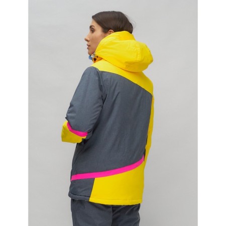 Ski suit female, size 42, yellow color-16