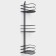 The bathroom shelf is an angular 3-long, 20 × 20 × 66 cm, black color