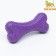 Chewing toy "Volumetric bone with paws", TPR, 12 cm, purple