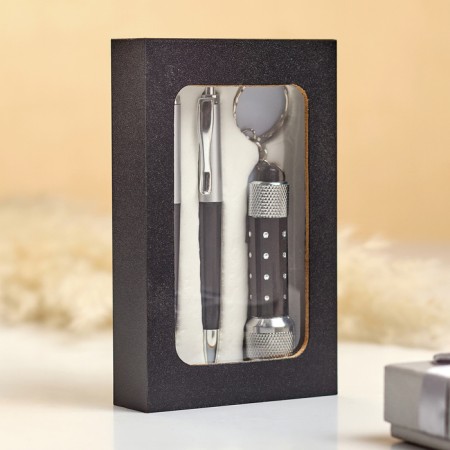 Gift set 3V1 (2 handles, black flashlight)
