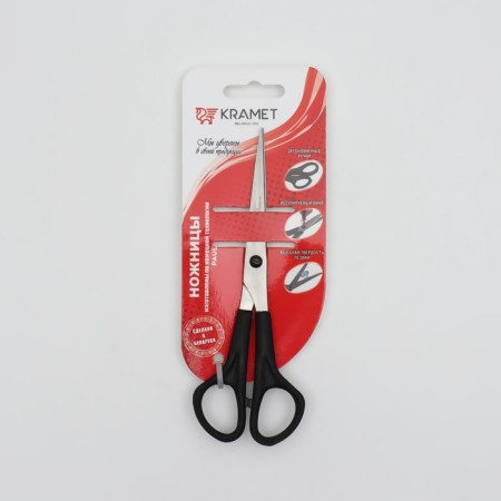 Hairdressers scissors, blade-5.5 cm, black color, n-040-4