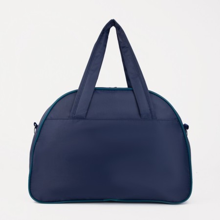 Sports bag with lightning, without lining, external pocket, blue/turquoise color-1