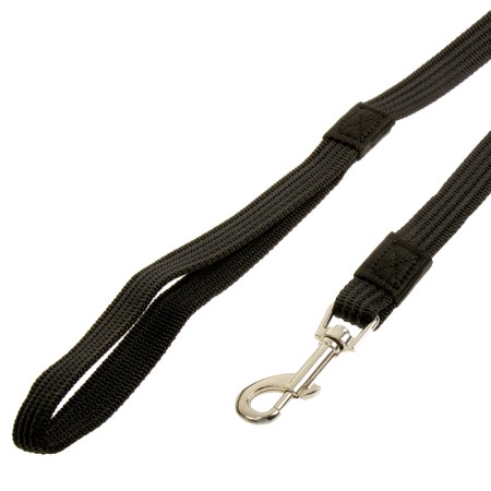Kaponnoye Zononic leash with latex thread, 7 m x 2 cm, black-1