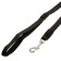 Kaponnoye Zononic leash with latex thread, 7 m x 2 cm, black