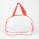 Lightning cosmetic bag, transparent/red color