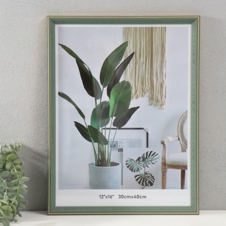 Photo frame Plastic 30x40 cm "Gollennaya checkpoints" with gold stroke of 1.4x32.7x42.5 cm