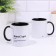 Named mug, sublimation "Hareserge", black bottom