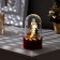 LED figure under the dome "Nutcracker" 6 × 9.5 × 6 cm, wood, batteries LR1130x3, glow warm white