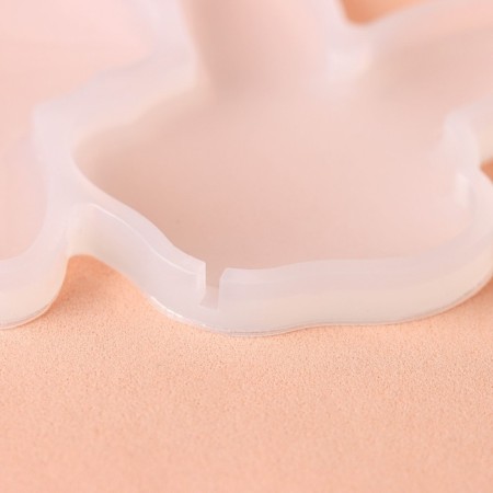 Form for the candies of the Dilan "Hare", silicone, 13 × 7.5 × 0.7 cm, 3 cells-3