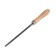 Tundra file, round, steel U10, wooden handle, No. 2, 150 mm