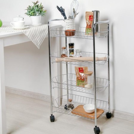 Floor of 4th sectional share, on wheels, 50 × 27 × 79 cm, color chromium-1
