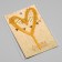 Topper "heart", gold, give beautifully