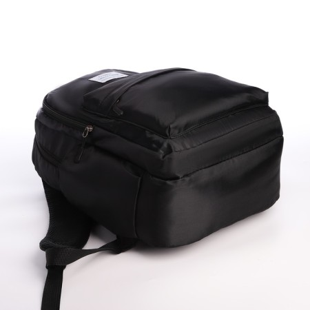 Youth backpack from lightning textiles, 5 pockets, black color-4