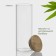 Glass Bank for bulk products with a bamboo cover "Eco", 300 ml, 5.5 × 15.5 cm