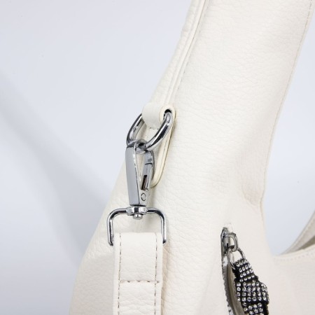 Load bag with lightning, 3 outer pockets, white color-4