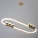 Jerrysto lamp LED 86W gold 90x29.5x9-100 cm Bayerlux