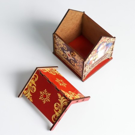 Tea house "Santa Claus" 10.5x9.5x12 cm-4