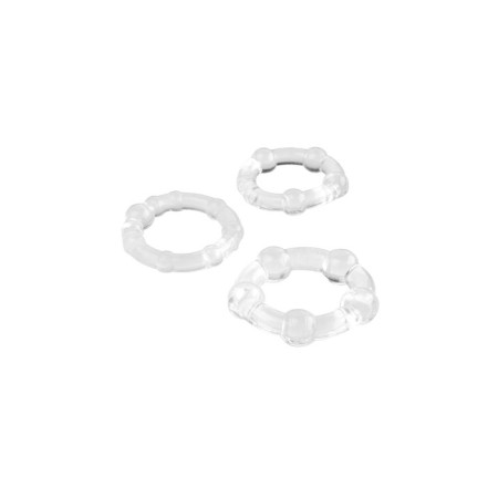 Toyfa A-Toys rings set, silicone, transparent, D 3.5/3/2 cm-1