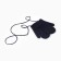 Baby mittens minku, dark blue color, 13.5 cm