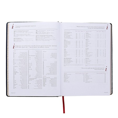 Diary of Leduced A4, 136 sheets of Sidney Nebraska, solid cover, artificial leather, gold cut, liesse, blue-8
