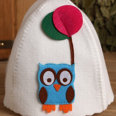 Bath cap with children's applique "George" Voilok-1