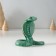 Souvenir ceramics "Dark green cobra" with gold 4.7x8x7.5 cm