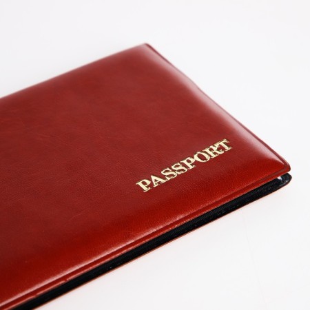 Passport cover, brown color-4