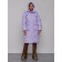 Coat insulated winter female, size 46, purple color