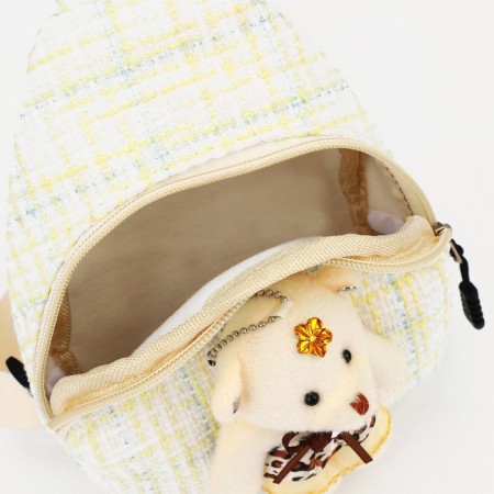Baby bag with lightning, over the shoulder, beige color-2