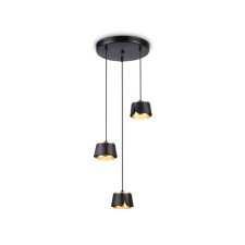 Slotnik Lumber with a change of lamp Ambrella Light, Techno Family, TN71252, 3XGX53, black color, gold