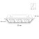 Cardic lamp Arte Lamp Merga A8450PL-3WH, LED, 3x75 W, 18.5x50x14 cm, 7200 lm, white