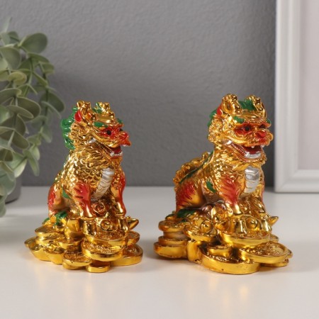 NECSK Polystone "Kirina on Monets" gold set 2 pcs 6x9x10.5 cm-1