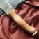 Caucasian knife, cutting "Phlibuster" with scabbard, steel - 40x13, steel - nut, 16 cm