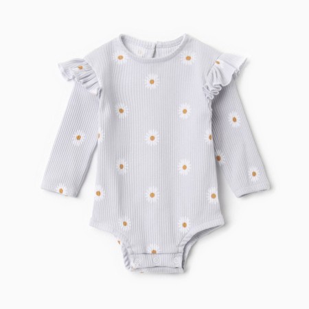 Body with DL. sleeve crumb I am a daisy, height 62-68 cm, gray