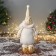 Soft toy "Santa Claus Flower" (59x21 cm extended legs) 40x21 cm, golden-white