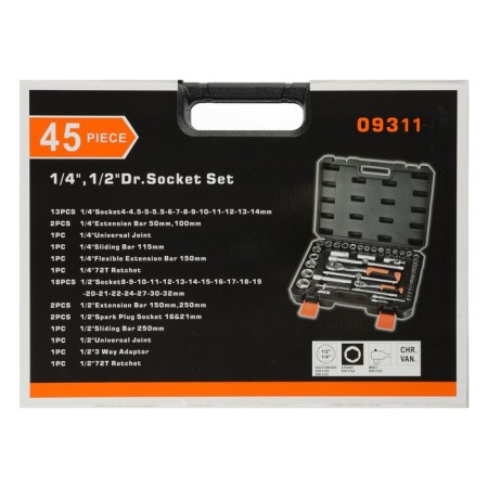 Car tools Kingqueen Wib-60007-24, 24 teeth, 1/2 1/4 ", 45 items-4