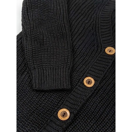 Cardigan Children's Knit, height 128 cm, black color-10