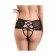 Erotic panties with imitation lacing Erolata Cheryl, Black, 50-52