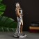 Figure "Goddess Fortune" gold with silver, 29x10cm