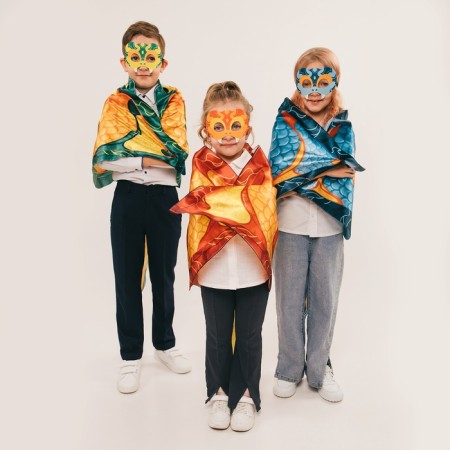 Carnival mask "cool snake" color green color-4