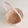 Basket woven, D16x10xh32cm, white, bamboo