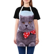 Apron of a kitchen with a photo print 