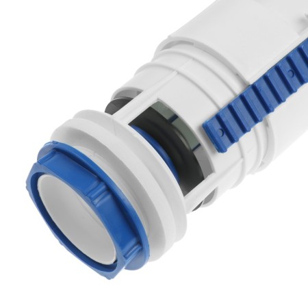 Reinforcement for flush tanks "RBM" AS-11M, with a lateral flat bottom valve, chrome button-1