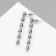 Earrings Metal "Beads" rice, color silver