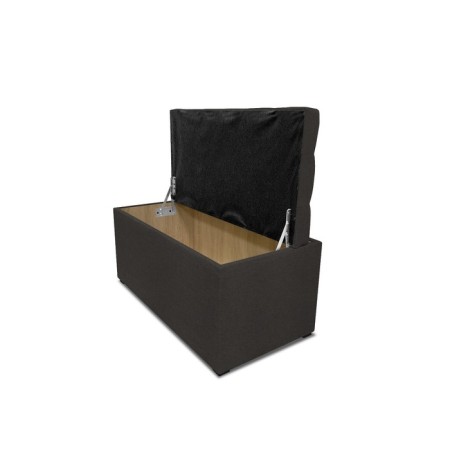 Puff with a lid and weighting, 800 × 400 × 420 mm, lunar matting, Coffee color-3