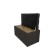 Puff with a lid and weighting, 800 × 400 × 420 mm, lunar matting, Coffee color