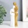 Souvenir Polystone "Young Family - Waiting for a miracle" with a white -gold 15x5 cm