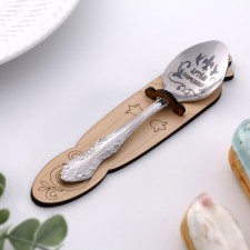 Spoon Named, tea, with an engraving 